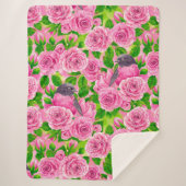 Rosa Robin und Rose Sherpadecke (Vorderseite)