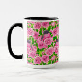 Rosa Robin und Rose Tasse (Links)