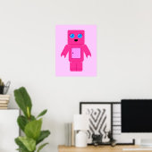 Rosa Robot Poster (Heimbüro)