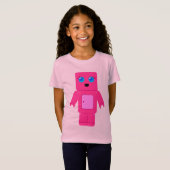 Rosa Robot T-Shirt (Vorne ganz)