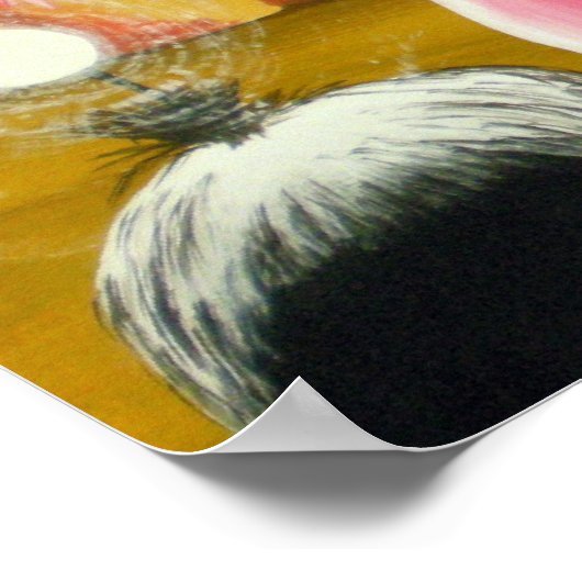 Rosa Roboter Poster (Ecke)