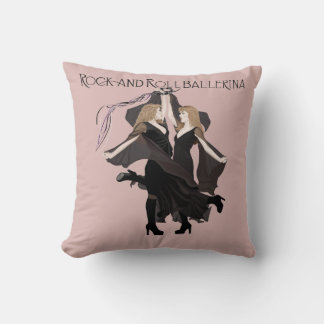 Rosa Rock-and-Roll-Ballerina-Kissen Kissen