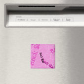 Rosa Rock Star Magnet (In Situ (Geschirrspüler))