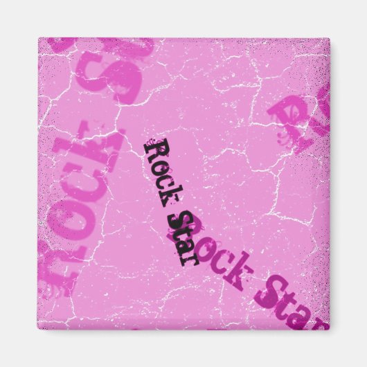 Rosa Rock Star Magnet (Vorne)