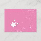 Rosa Rock'n'Roll Babydusche Windelwanne Begleitkarte (Rückseite)