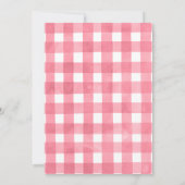 Rosa Rolle im Spaß am 1. Geburtstag Einladung (Rückseite)