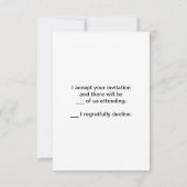 Rosa Rollen und Eiffelturm Einladung (Rückseite)