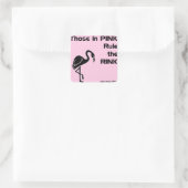 Rosa: Roller Derby NSOs Quadratischer Aufkleber (Tasche)