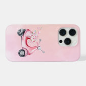 Rosa Roller Florales Handyhülle iPhone Hülle (Rückseite (Horizontal))