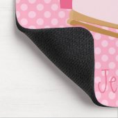 Rosa Rollerskate Mousepad (Ecke)