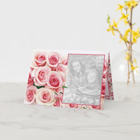 Rosa Romance - Vorlage (Gelbe Blume)