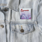 Rosa romantische Rose Blume Button (Beispiel)