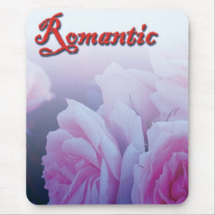 Rosa romantische Rosenblumen Mousepad