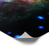 Rosa Röntgen-Krebsnebel Poster (Ecke)