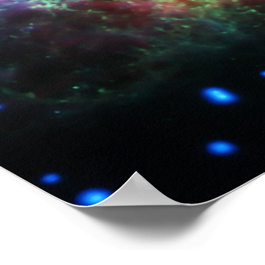 Rosa Röntgen-Krebsnebel Poster (Ecke)