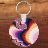 Rosa Roots - Fraktal Schlüsselanhänger (Vorderseite)