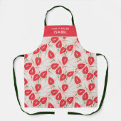 Rosa Rosa Anthurium floral mit Koch Schürze (Vorderseite)