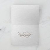 Rosa Rosa auf dem alten Violinerger Beileid Karte (Innenseite)