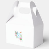 Rosa rosa Band 70. Geburtstag Geschenkschachtel (Rückseite)