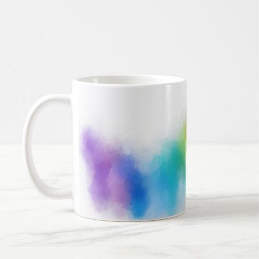 Rosa Rosa Blau Lila Gelb Gelb Rosa Rosa Kaffeetasse (Links)