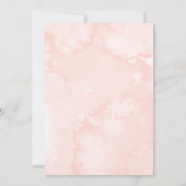 Rosa Rosa Blues Brautparty Einladung (Rückseite)