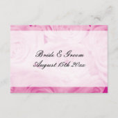 Rosa Rosa Blume Blumengarten Hochzeitssuite Begleitkarte (Vorderseite)