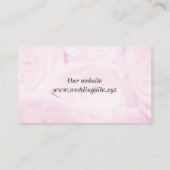 Rosa Rosa Blume Blumenzarte Hochzeit Begleitkarte (Rückseite)