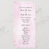 Rosa Rosa Blume Blumenzeremonie Programm (Vorne/Hinten)