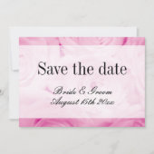 Rosa Rosa Blume Bouquet Foto Hochzeit Save The Date (Vorderseite)