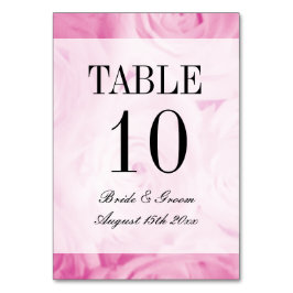 Rosa Rosa Blume Bouquet Foto Hochzeit Tischnummer