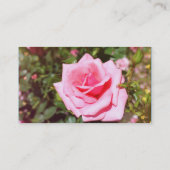 Rosa Rosa Blume Braut und pflegen neue Adresskarte Visitenkarte (Rückseite)