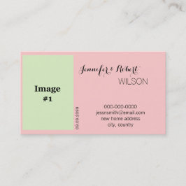 Rosa Rosa Blume Braut und pflegen neue Adresskarte Visitenkarte