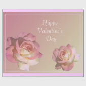 Rosa Rosa-Blume Geschenkpapier (Flach)