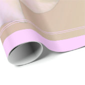 Rosa Rosa-Blume Geschenkpapier (Rolleneckpunkt)