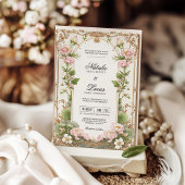 Rosa Rosa Blume Lotus Einladung