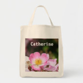 Rosa Rosa Blume Tote Tasche. Tragetasche (Vorne)
