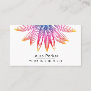 Rosa Rosa Blumen Lotus Blume Yoga Visitenkarte