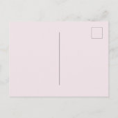 Rosa Rosa Blumengarnitur Gewand Quinceanera Einladungspostkarte (Rückseite)