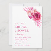 Rosa Rosa Blumengärten Niedliches Paradies für Kle Einladung (Vorderseite)