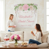 Rosa Rosa Blush Bloral Boho Chic Brautparty Tapest Wandteppich