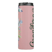 Rosa Rosa Blush Flora Grandma Thermosbecher (Rückseite)