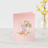 Rosa Rosa Blüte Blütenfarben Ombre Karte (Gelbe Blume)