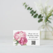 Rosa Rosa Blüten Rosa Rosen Begleitkarte (Stehend Vorderseite)