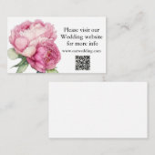 Rosa Rosa Blüten Rosa Rosen Begleitkarte (Vorne/Hinten)