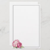 Rosa Rosa Blüten Rosa Rosen Briefpapier (Vorne/Hinten)