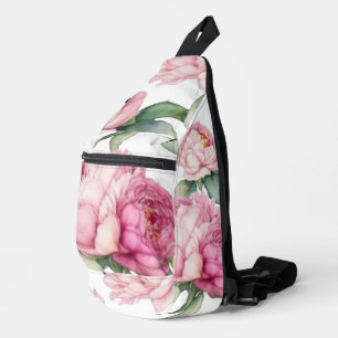 Rosa Rosa Blüten Rosa Rosen Crossbody Bag