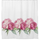 Rosa Rosa Blüten Rosa Rosen Duschvorhang (Vorderseite)