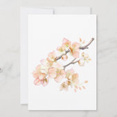 Rosa Rosa Blüten Rosa Rosen Einladung (Rückseite)