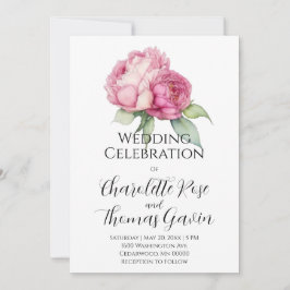 Rosa Rosa Blüten Rosa Rosen Einladung