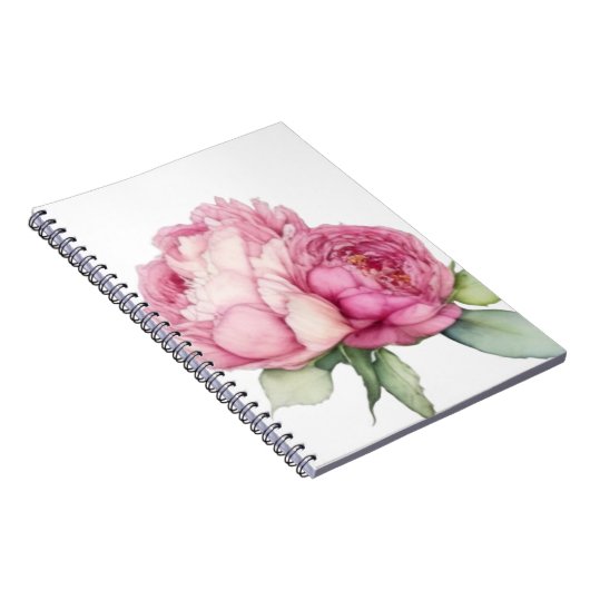 Rosa Rosa Blüten Rosa Rosen Notizblock (Rechte Seite)